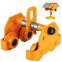 3 Ton Push Beam Track Roller Trolley Capacity 6600lbs Heavy Loads Solid Steel