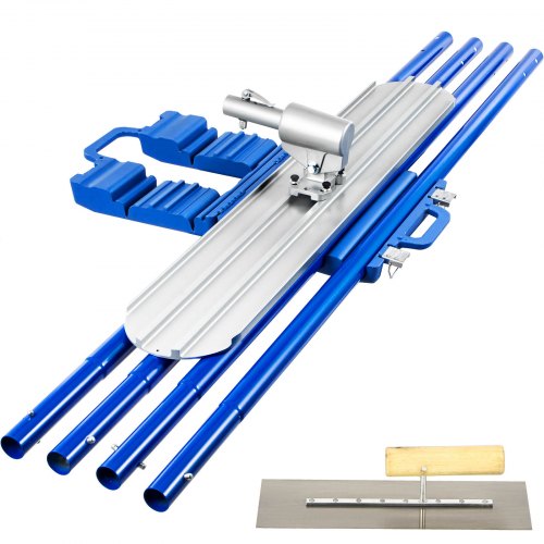 Trowel Size: 48x8 inch/ 1200x200 mm VEVOR Bull Float Magnesium Concrete Float 48 x 8" Round End Concrete Float Tool Cement Tool Bull Concrete Kit Bull Float with 4 Float Handle Bull Float Bracket Concrete Tools Finishing Bull Float"