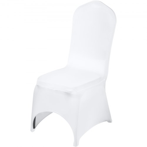Dining Room Wedding Banquet Party Flat Fronted Covering All Occasions Chair Covers Stretch Fit Lycra Spandex Black 6