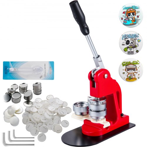 

VEVOR 58mm Button Maker 2.28 Button and Badge Maker Machine Button Maker Press Punch Press Machine (1000pcs)