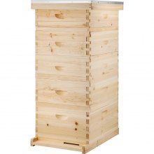 Langstroth BeeHive 10-Frame 1 Deep 4 Medium Boxes (No Frames or Foundations)