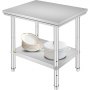 24"x30" Stainless Steel Kitchen Work Prep Table Bench Commercial Restaurant