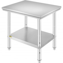 24"x30" Stainless Steel Kitchen Work Table Commercial Kitchen Restaurant Table