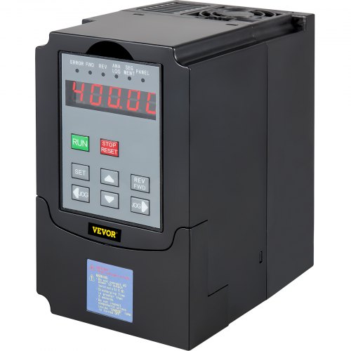 VEVOR Control CNC VFD 220V 7.5 KW 10HP Variable Frequency Drive 50A CNC Motor Drive Controller Inverter Converter 400 Hz 1 or 3 Phase Input 3 Phase Output for Spindle Motor Speed Control