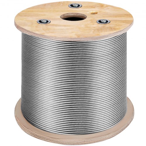 Galvanized Wire Rope Cable 1/4 150 ft Reel 7x19 
