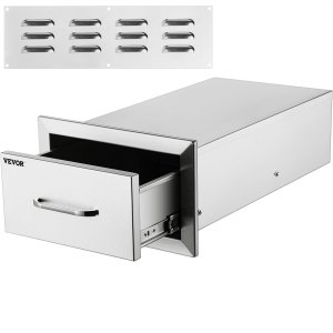 Details about   BBQ Double Single Triple Worktable Drawer Access w/ Invisible Handles 14'/18' 