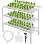 VEVOR Hydroponic Grow Kit 90 Sites 10 Pipe NFT PVC Hydroponic Pipe Home Balcony Garden Grow Kit Hydroponic Soilless Plant Growing Systems Vegetable Planting Grow Kit