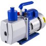 9cfm 2 Stages Vacuum Pump 1hp Air Conditioning 3x10-1pa 25 Microns Oil Capacity