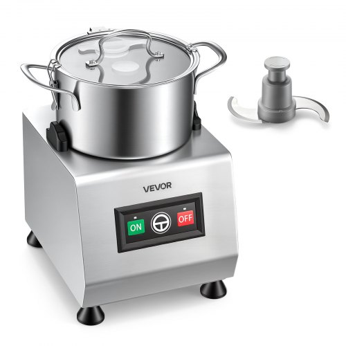 VEVOR Food Processor 3.2 qt 3L Commercial Electric Vegetable Chopper 400W, for Chopping Vegetables Fruit Grains Nuts Cheese, Food-Grade Stainless Steel Bowl, Cutter with S-Shaped Blade, 120-Volts