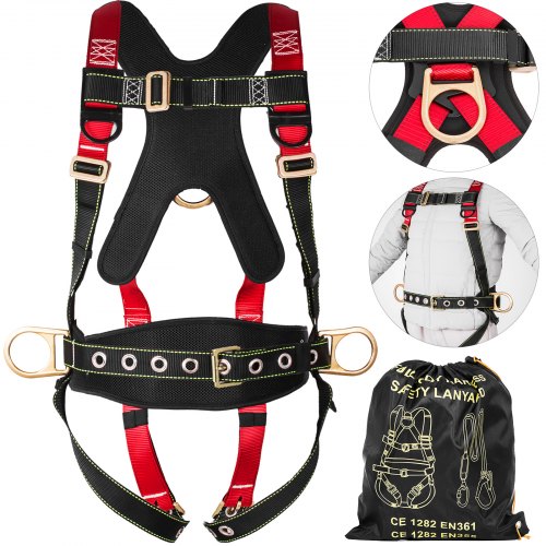 

Full Body Safety Harness Fall Protection Construction Workers Rescue Climbers