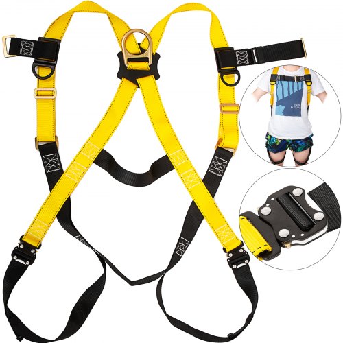 Fall Protection Construction Harness & Shock Absorbing Rescuers Window Cleaning 