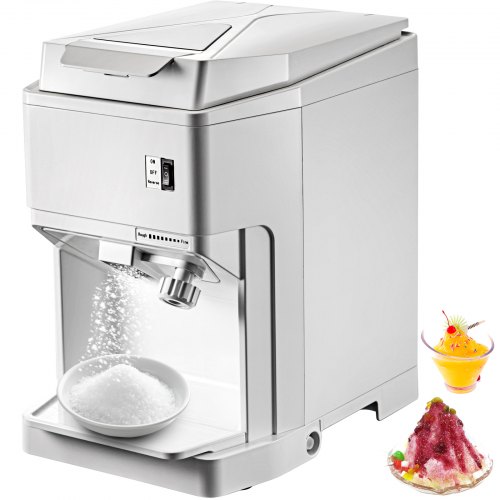 110V 250W Tabletop Electric Snow Cone Maker Perfect for Parties Snack Bar Commercial Ice Shaver Crusher 