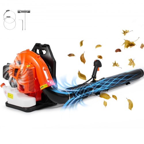 

VEVOR Backpack Leaf Blower 79CC 2-Cycle Gas Leaf Blower 930CFM Air Volume 184MPH