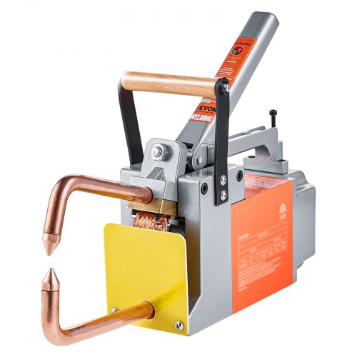 VEVOR Portable Spot Welder, 1/8-inch Thick Spot Welder Machine with 1.5KVA Input Capacity, Handheld Welding Tip Gun Metal Sheet Spot Welding Machine for Carbon Steel, Stainless Steel, Aluminum Sheet