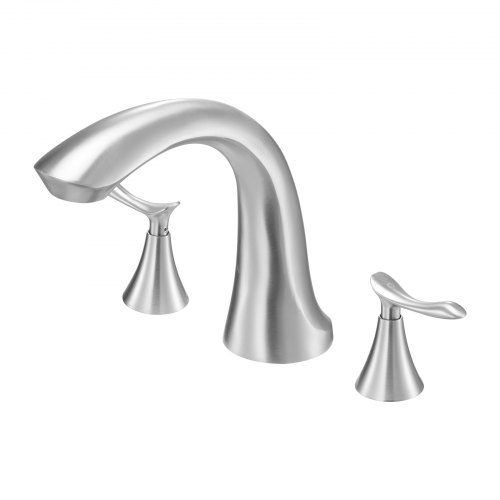 VEVOR Roman Tub Faucet 3 Hole Gooseneck Waterfall Bathtub Faucet with 2 Handles