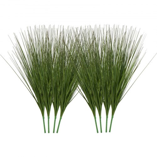 

VEVOR Artificial Grass Plant, 27 inch Faux Onion Grass Fake Greenery Shrubs Plant, Premium PVC for Indoor Outdoor House Home Garden Office Room Décor, Housewarming, 8 Pack Green