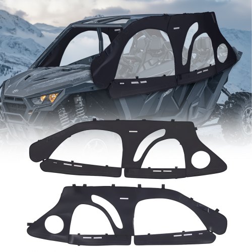 

VEVOR UTV Cab Enclosure Upper Doors for Polaris RZR PRO 2020-2024/Turbo 2022-24