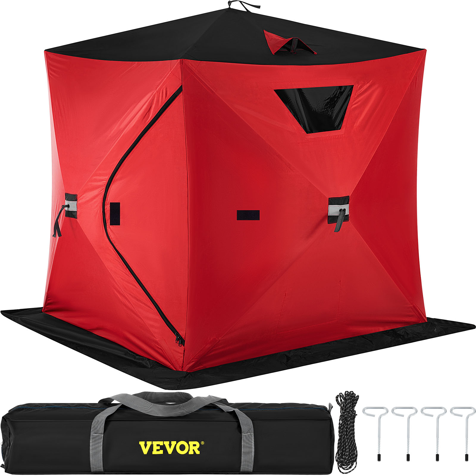 Ice Shelter Fishing Tent Shanty 2-person Pop-up Stability Waterproof W/ Bag от Vevor Many GEOs