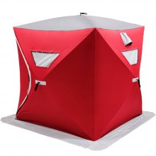 Vevor Pop-up 3-person Ice Shelter Fishing Tent Shanty W/ Bag Inside Window
