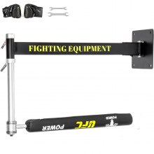VEVOR Boxing Spinning Bar Wall Mount Boxing Bar Reflex Height Adjustable Punching Bar Rapid-Reflex, Rotating Boxing Target Bar, Spar Bar Boxing Trainer For Eye Coordination Boxing(Black,Wall-mounted)