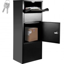 Vevor Parcel Drop Box Freestanding Mailbox Lockable For Package Delivery Storage