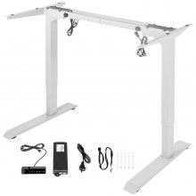 Electric Standing Desk Frame Sit Stand Desk Base, Adjustable + Cold-rolled Steel