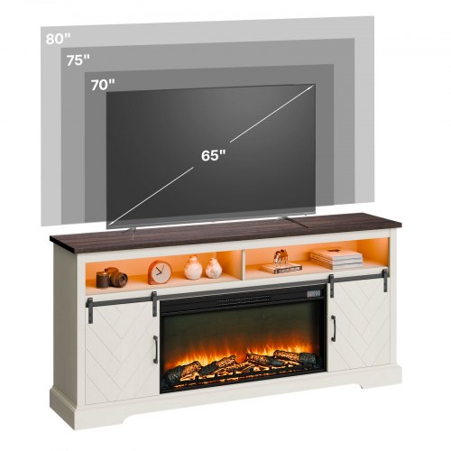 VEVOR Fireplace TV Stand 36-inch Electric Fireplaces for TVs up to 80 inches