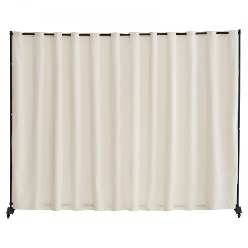 

Room Divider Portable Panel Room Divider with Wheels Privacy Screen Beige