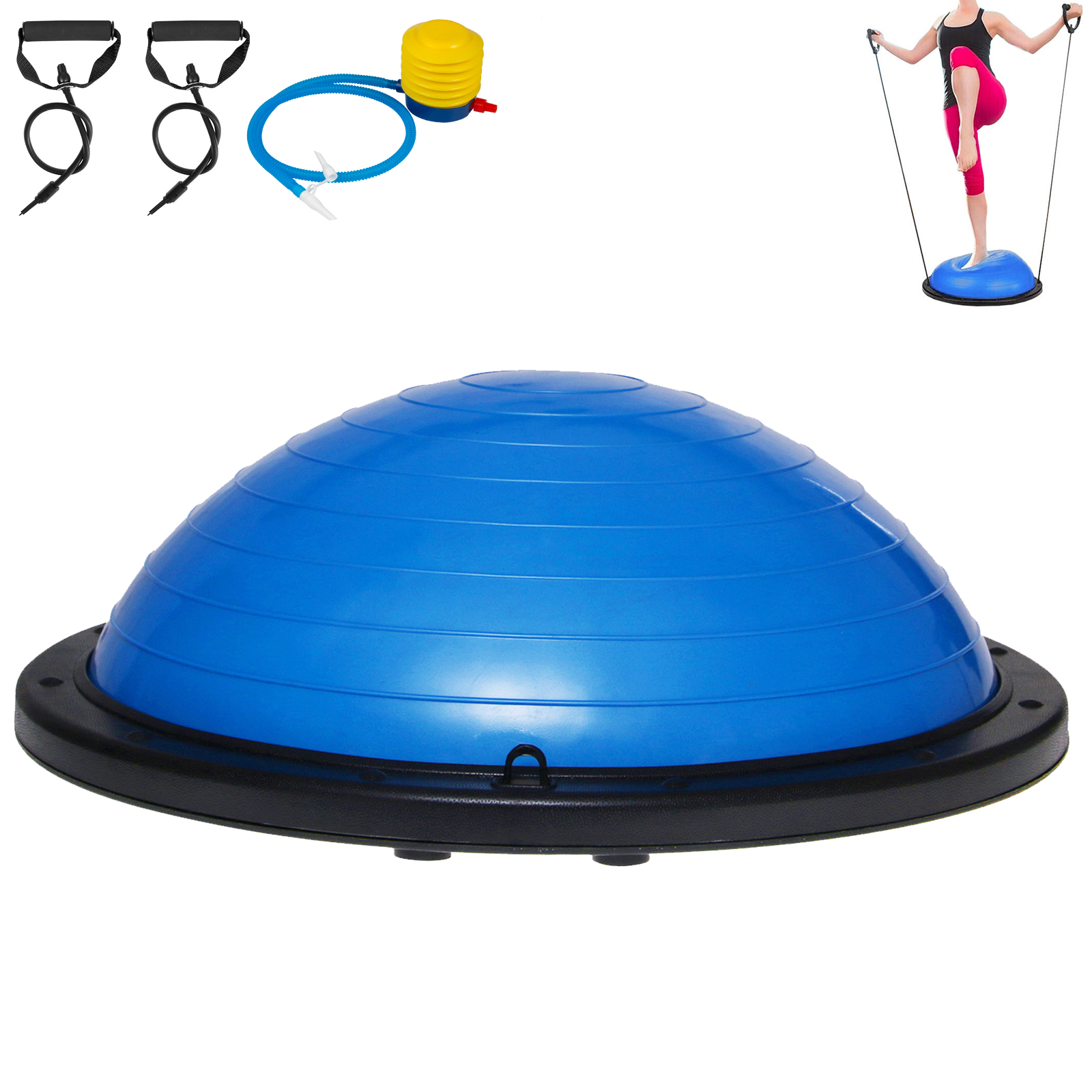VEVOR 23 Balance Yoga Trainer Ball Kit W/ Pump Blue Outdoor Strength Aerobic от Vevor Many GEOs