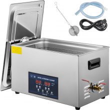 Dual Frequency 30L Ultrasonic Cleaner with Heater for Parts Jewelry Eyeglass Ring Denture Record Circuit Board 28/40KHz