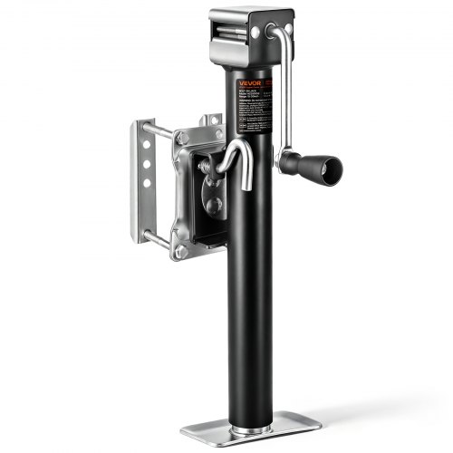Vevor Trailer Jack, 2500 lbs Dynamic Load Capacity, Heavy Duty Swivel Bolt-on Trailer Jack with Ergonomic Handle, 15-inch Vertical Travel, Suitable for RV, Horse, Utility, Camping and Yacht Trailers