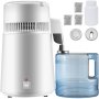 VEVOR Pure Water Distiller 750W, Purifier Filter Fully Upgraded with Handle 1.1 Gal /4L, BPA Free Container