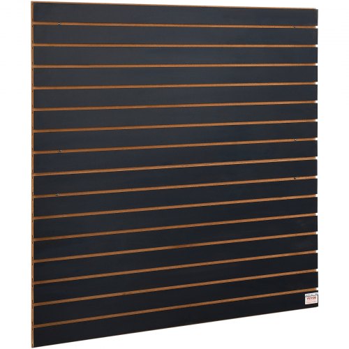 

VEVOR Slatwall Panels, 4 ft x 2 ft Black Garage Wall Panels 24"H x 48"L (Set of 2 Panels), Heavy Duty Garage Wall Organizer Panels Display for Retail Store, Garage Wall, and Craft Storage Organization