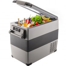 Portable Car Fridge Freezer Cooler 1.94cu.ft 50l Mini Refrigerator 12v/220v