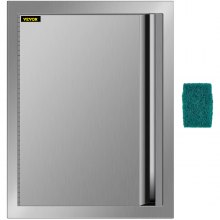 VEVOR Outdoor Kitchen Doors 17 x 24 Inch BBQ Access Door 304 Brushed Stainless Steel BBQ Door for Outdoor Kitchen BBQ Island