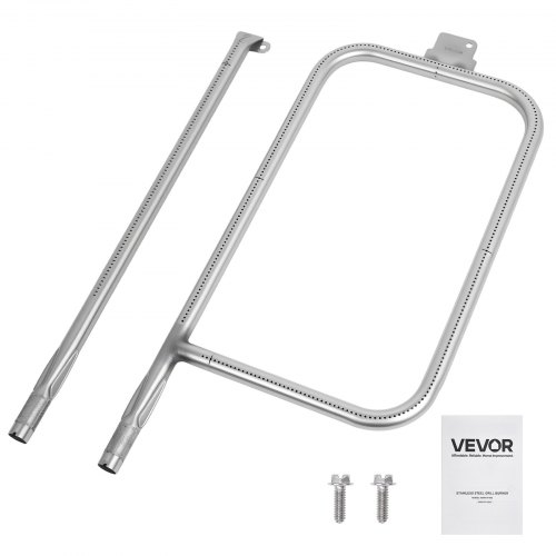 

VEVOR Grill Burner Tube for Weber Q3200, Q300 (2013 & earlier), Q320, Q3000 (2014 & newer), 23.75 inch 304 Stainless Steel Tube Burner for Weber 404341, 57060001, 586002, Replacement Part 60036, 80385