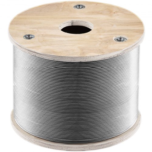 7x7 500ft 1/8" Cable Railing T316 Stainless Steel Wire Rope Cable Strand 