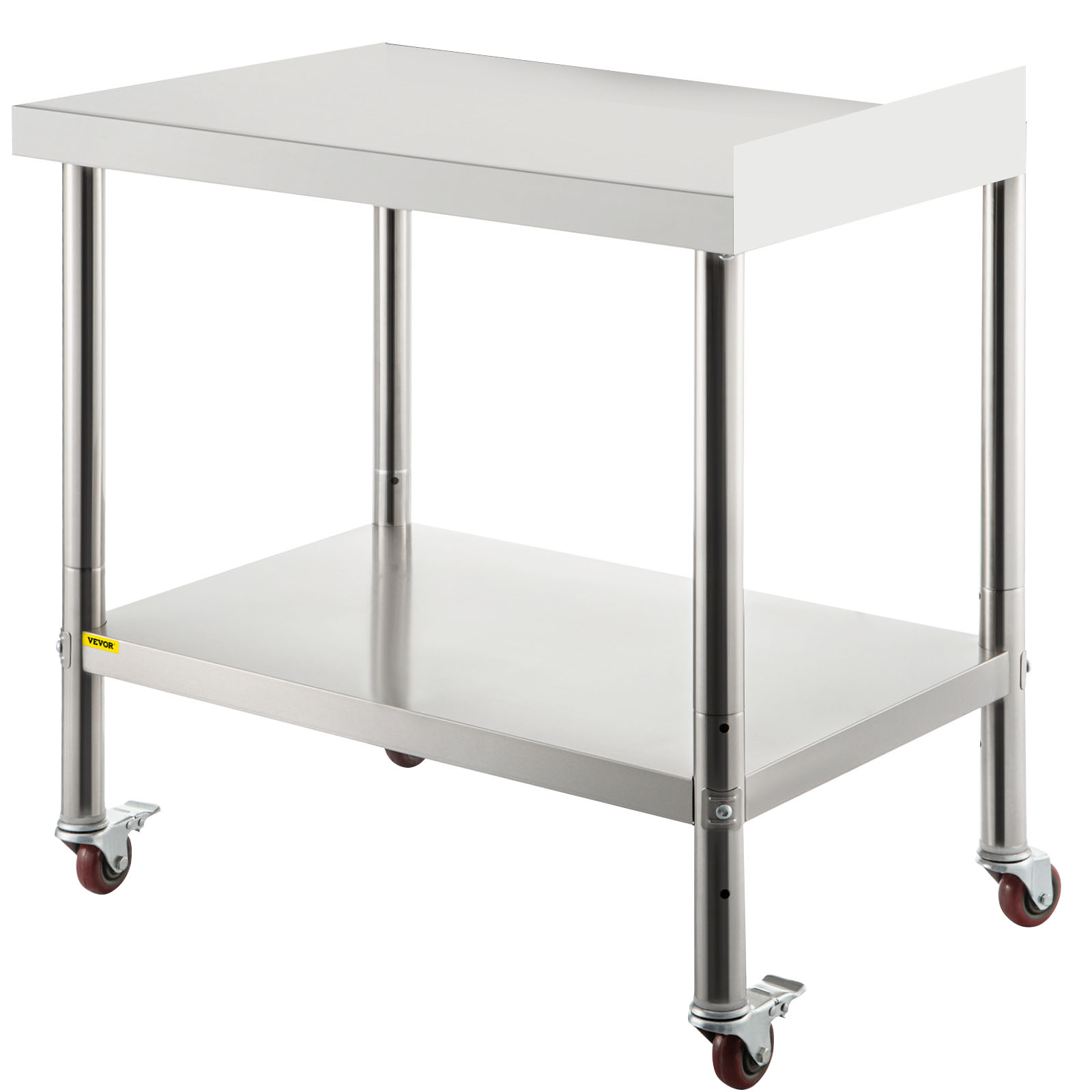 VEVOR Stainless Steel Work Prep Table Kitchen Work Table 24x15in w/ 4 Casters от Vevor Many GEOs