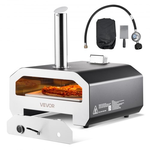Vevor Dual Fuel Pizza Oven Outdoor, 16 In Wood Fire & Propa…