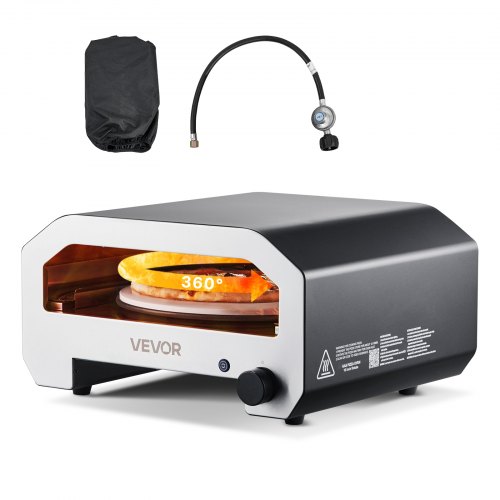 Vevor Outdoor Pizza Oven, 16 In Propane Gas Pizza Maker, Po…