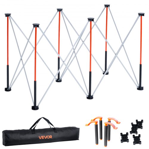 

VEVOR Portable Folding Workstand 4.15 x 2.18 ft Collapsible Work Stand 2500 lbs