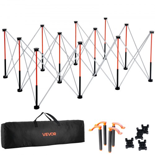 

VEVOR Portable Folding Workstand 1865 x 1261 mm Collapsible Work Stand 2041 kg
