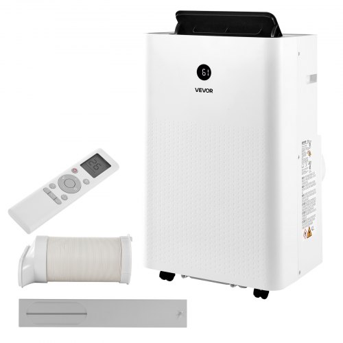 VEVOR Portable Air Conditioner, 14000 BTU ASHRAE (9800 BTU SACC) 4-in-1 Standing Cooling Ac Unit, LED Touch Panel & Remote Control, 24h Timer, Cooling