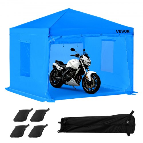 

VEVOR Portable Paint Booth Tent, 115.35 x 115.35 x 71.26 inch Portable Garage Spray Tent, Waterproof Spray Booth with Foldable Frame Design & 2 Mesh Side Windows for Auto Parts, Furniture, Motorcycle
