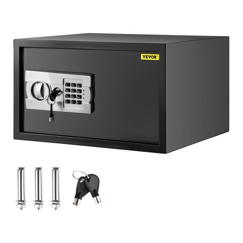 

VEVOR Security Safe Box 1.1 Cubic Feet, Safe Deposit Box Black, Cabinet safes 17x14.5x9 Inch, Keypad Safe Digital Safe Box Great for Home, Hotel and Office