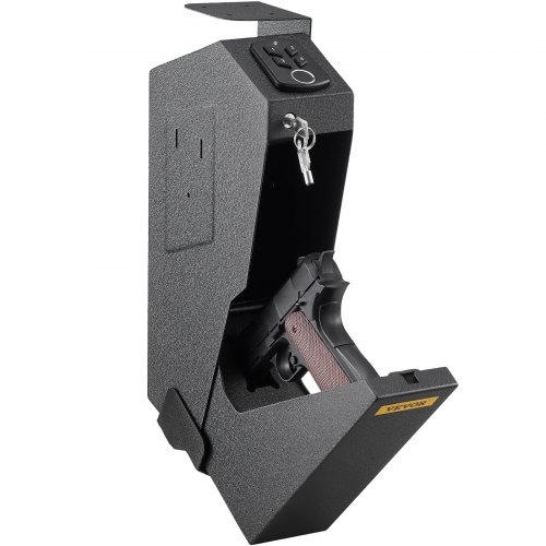 

VEVOR Handgun Safe Box Fingerprint Pistol Gun Safes Gun Storage Case Handgun Holder Quick Access Security Lock Key VaultOS580SE