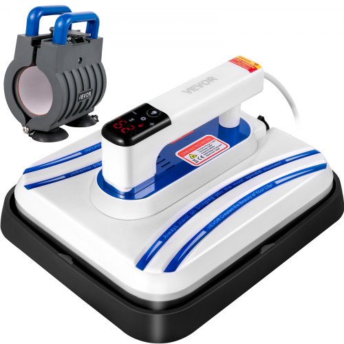 

2 In 1 Heat Press Machine 12 X 10 Inch Easy Press Blue Portable Press Diy Mug