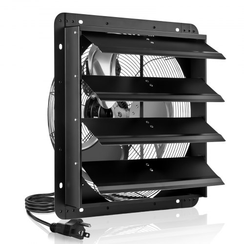 VEVOR 18 in Shutter Exhaust Fan with Speed Controller Wall Mount for Shed