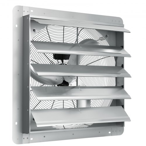 

VEVOR Shutter Exhaust Fan, 610 mm High-speed 1400RPM 2892 CFM, Aluminum Wall Mount Attic Fan with AC-motor, Ventilation and Cooling for Greenhouses, Garages, Sheds, Shops