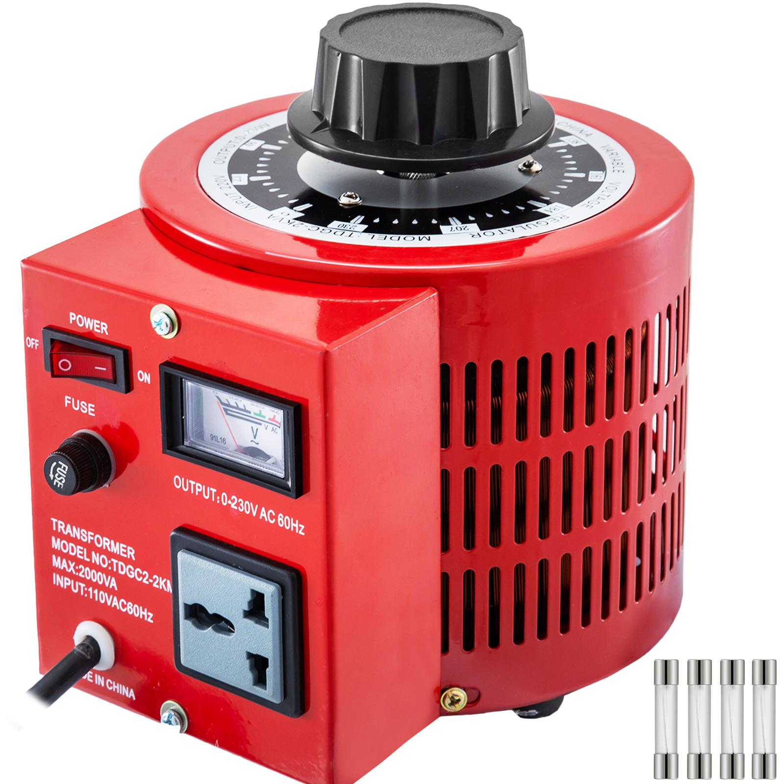 2000w Variable Transformer Ac Voltage 0-230v 110v Universal Plug Iron (shell) от Vevor Many GEOs